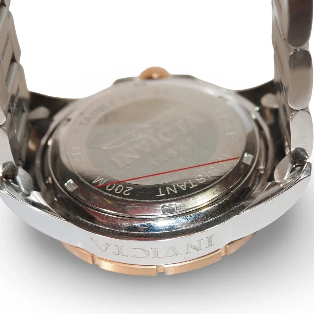 Invicta Pro Diver 14347 Men's 44mm Two Tone Rose Gold Quartz Watch 200M
